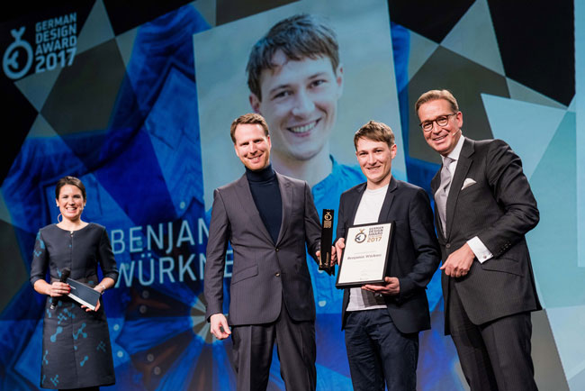 German Design Award 2017 - Newcomer Benjamin Würkner Foto: Manuel Debus - www.tmd-fotografie.de