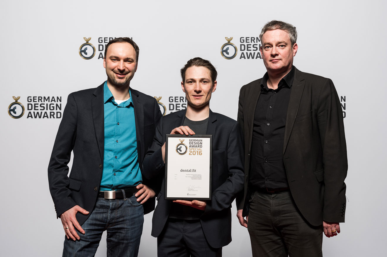 German Design Award Ceremony 2016. Nico Reinhardt, Benjamin Würkner, Markus Holzbach